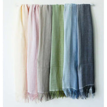 Load image into Gallery viewer, Stole gradation blue x gray approx. 58 x 185cm (including fringe) GU-2800
