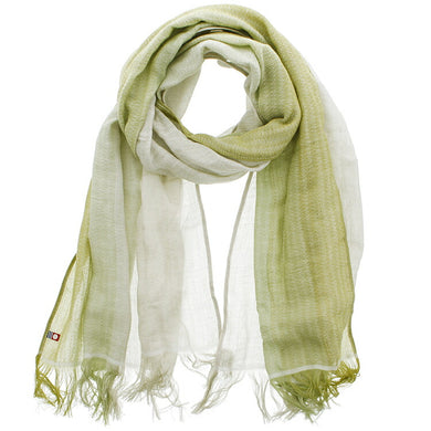 Stole Gradation Japanese Warbler x Light Green Approx. 58 x 185cm (including fringe) GU-2800