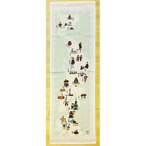 Face Towel Cloth Goyomi Japanese Hot Spring 33 x 100cm