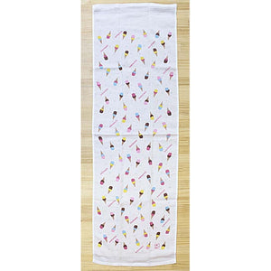 Face Towel Cloth Reading Ice Cream 33 x 100cm