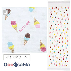 Face Towel Cloth Reading Ice Cream 33 x 100cm