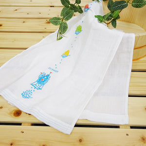 Face Towel Hagoromo Gauze Ice Blue 32�~95cm