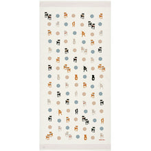 Load image into Gallery viewer, Bath Towel Cloth Reading Large Towel Tenugui Shiba Inu Ivory Approx. 58 x 120cm
