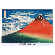 Muat gambar ke penampil Galeri, Sticker Wall Ukiyoe Deco Museum Katsushika Hokusai Thirty-six Views of Mt. Fuji Clear Wind Approx. 10 x 14cm
