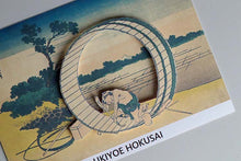 Cargar imagen en el visor de la galería, Sticker Wall Ukiyoe Deco Museum Katsushika Hokusai Thirty-Six Views of Mt. Fuji Bishu Fujimihara Approx. 10 x 14cm
