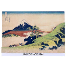 Cargar imagen en el visor de la galería, Sticker Wall Ukiyoe Deco Museum Katsushika Hokusai Thirty-Six Views of Mt. Fuji Koshu Inume Pass Approx. 10 x 14 cm
