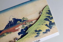 Cargar imagen en el visor de la galería, Sticker Wall Ukiyoe Deco Museum Katsushika Hokusai Thirty-Six Views of Mt. Fuji Koshu Inume Pass Approx. 10 x 14 cm
