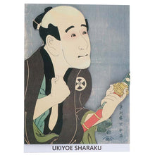 Cargar imagen en el visor de la galería, Sticker Wall Ukiyoe Deco Museum Toshusai Sharaku First Generation Tokuji Otani&#39;s Nakusodesuke Approx. 10 x 14cm
