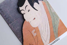 Cargar imagen en el visor de la galería, Sticker Wall Ukiyoe Deco Museum Toshusai Sharaku Ichikawa Eizo&#39;s Takemura Sadanoshin Approx. 10 x 14cm
