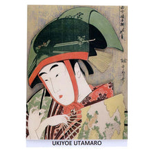 Cargar imagen en el visor de la galería, Sticker Wall Ukiyoe Deco Museum Kitagawa Utamaro Modern Dancer Collection Yoshiwara Suzume Approx. 10 x 14cm
