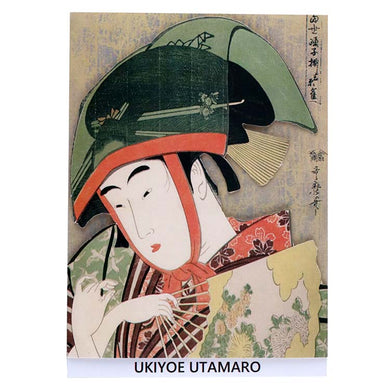 Sticker Wall Ukiyoe Deco Museum Kitagawa Utamaro Modern Dancer Collection Yoshiwara Suzume Approx. 10 x 14cm