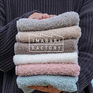 Imabari Towel Certified Face Towel Made in Japan Smoky Pink Approx. 80 x 34cm Set of 4