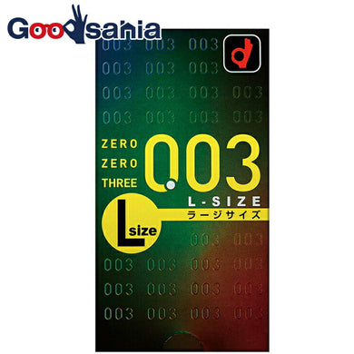 Zero Zero Three 0.03mm condom L size 10 pieces