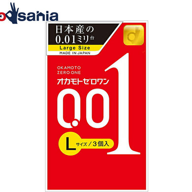 Zero One 0.01mm L size condom 3 pieces