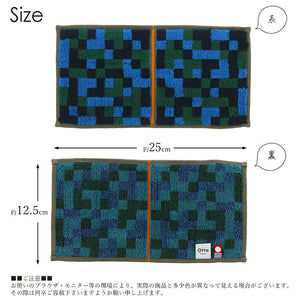 Imabari Towel Handkerchief Towel Otta Half Towel Handkerchief Made in Japan Blue Approx. 25 x 12.5cm 21-45