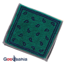 Load image into Gallery viewer, Imabari Towel Otta Half Towel Handkerchief 22-48 Green 25×12.5cm OT22-0060-0948
