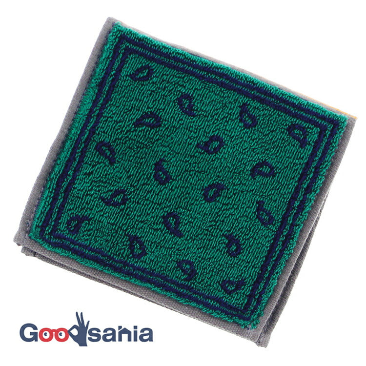 Imabari Towel Otta Half Towel Handkerchief 22-48 Green 25×12.5cm OT22-0060-0948