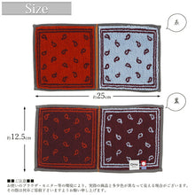 Load image into Gallery viewer, Imabari Towel Otta Half Towel Handkerchief 22-48 Orange 25×12.5cm OT22-0060-0948
