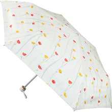 Cargar imagen en el visor de la galería, Folding Umbrella Nifty Flower For Both Sunny and Rainy Days Sunflower Ivory 55cm JK-144-01
