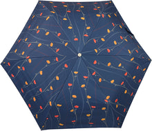 Cargar imagen en el visor de la galería, Folding Umbrella, Nifty Flower, For Sunny or Rainy Days, Sunflower, Navy, 55cm JK-144-02
