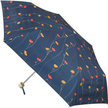 Cargar imagen en el visor de la galería, Folding Umbrella, Nifty Flower, For Sunny or Rainy Days, Sunflower, Navy, 55cm JK-144-02
