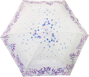 Folding Umbrella Nifty Flower For Sunny or Rainy Days Lavender 55cm JK-144-04