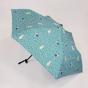 Folding Umbrella Hospitality Arabesque and Shiba Inu 50cm JK-148-06