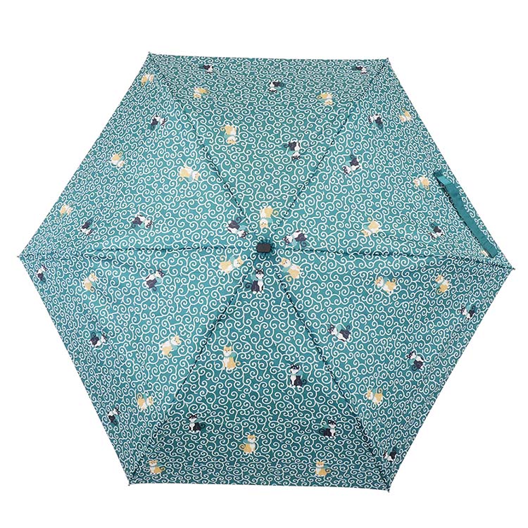 Folding Umbrella Hospitality Arabesque and Shiba Inu 50cm JK-148-06