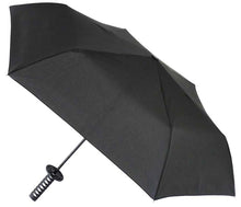 Laden Sie das Bild in den Galerie-Viewer, Folding Umbrella Sengoku Umbrella -wakizashi(short sword)- Tiger (Silver)/Umbrella Bag Opened: Approximately 96cm in Diameter Black JK-160-02
