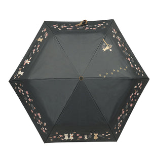 Folding Umbrella Cat Series Sunny or Rainy Sakura 55cm JKO-491-01