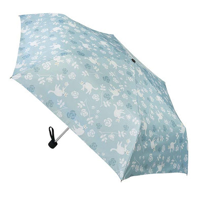 Folding Umbrella Cat Series Sunny or Rainy Rose Blue 55cm JKO-491-04