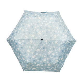 Folding Umbrella Cat Series Sunny or Rainy Rose Blue 55cm JKO-491-04