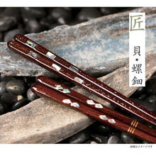 Load image into Gallery viewer, A pair of painted chopsticks, shell/mother-of-pearl, Nagisa, non-slip
