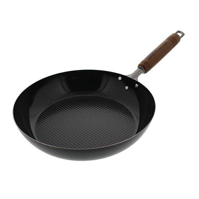 Frying pan Embossed frying pan Gas fire IH compatible Professional specification Black 22