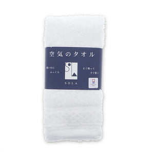 Face towel SOLA White approx. 34 x 80 cm