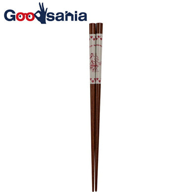 Painted chopsticks Minnie Mouse heart