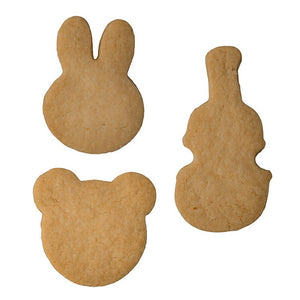 Mold Cutting KaiHouse SELECT Cookie Cutting Mold Set of 6 (Bear/Rabbit) Dishwasher Safe Made in Japan Silver DL-6428