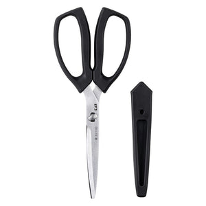 KAI SELECT100 Slim Kitchen Shears with Cap Dishwasher Safe Black Approx. 18.5 x 7.8 x 1.3cm DH3139