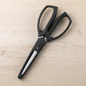 KAI SELECT100 Slim Kitchen Shears with Cap Dishwasher Safe Black Approx. 18.5 x 7.8 x 1.3cm DH3139