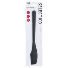 画像をギャラリービューアに読み込む, KAI SELECT100 Slim Silicone Spatula Dishwasher Safe Black Approx. 22.2 x 3 x 0.8cm DH3142
