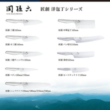 将图片加载到图库查看器，Knife Seki Magoroku Takuso Chef Knife 150mm Made in Japan Silver AB5166
