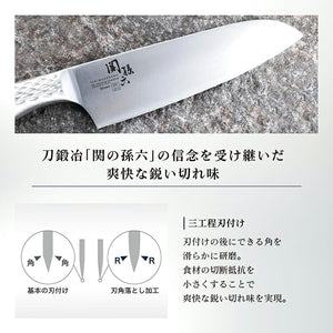 Knife Seki Magoroku Takuso Chef Knife 150mm Made in Japan Silver AB5166