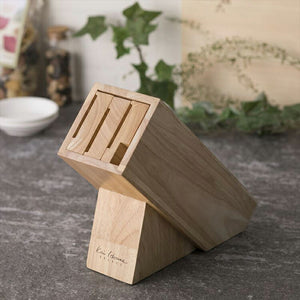 Knife stand KaiHouse SELECT wooden knife block approx. 23.1 x 8.7 x 19.5 cm AP5321