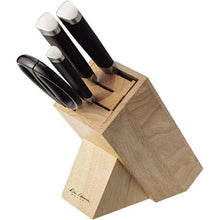 Load image into Gallery viewer, Knife stand KaiHouse SELECT wooden knife block approx. 23.1 x 8.7 x 19.5 cm AP5321
