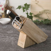 Load image into Gallery viewer, Knife stand KaiHouse SELECT wooden knife block approx. 23.1 x 8.7 x 19.5 cm AP5321
