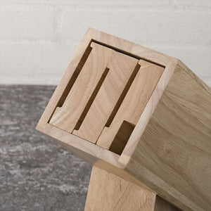 Knife stand KaiHouse SELECT wooden knife block approx. 23.1 x 8.7 x 19.5 cm AP5321