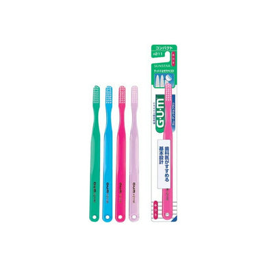 GUM Dental Brush Compact Head Regular #211, 1pc, Toothbrush