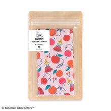 Load image into Gallery viewer, Beeswax Wrap Moomin Beeswax Wrap Little My &amp; Apple M Size Pink Approx. 25 x 25 cm
