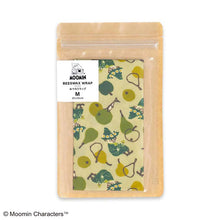 Load image into Gallery viewer, Beeswax Wrap Moomin Beeswax Wrap Snufkin &amp; Pear M Size Green Approx. 25 x 25 cm
