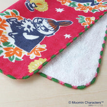 Muat gambar ke penampil Galeri, Handkerchief Moomin Gauze Pile Handkerchief Running Green Approx. 25 x 25 cm
